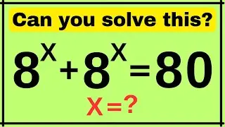 Indian | A Very Nice Exponential Algebra Problem | Math Olympiad 