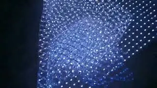 Flexible LED Mesh Curtain | 360&deg; Bendable RGB LED Fabric Net for Wrapping & Sculptures