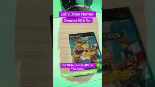 I had real fun drawing this iconic art piece seen on the Simpsons Hit & Run PS2 Box. @ArtzygamerX