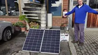 Blackout-Vorxsorge: Solarkoffer 250 Watt bestehend aus 2 Solarpanel 125 Wp  MPPT Solarregler