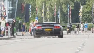 Maarten Memorial 2014 100 Supercars accelerating