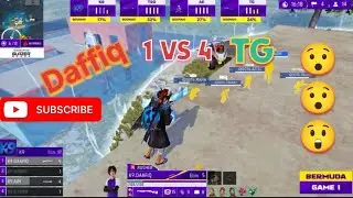 Daffiq 1 Vs 4 Against Total gaming eSports #Cinema #freefire 