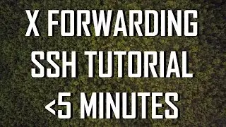 Tutorial: X forwarding over SSH in under 5 minutes!