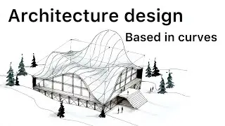 Architecture Drawing With Curves! : design based on curves 🩶