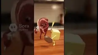 Steak & butter fight 🥩 #kids #fight #funny
