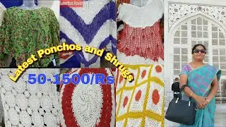 World Famous Croatia Lace work(Chrochet Shrugs and Ponchos)from 50-1500/Rs. only by Suneethas House.