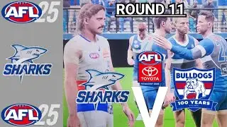 AFL25 | SHAY SHARKS | SEASON MODE | Wet Weather Footy At The Sharks Bowl Doggies Not Match 🦈