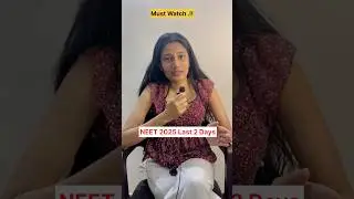 Must Watch Before Going to NEET Exam ‼️ #exam #neet2025 #topper
