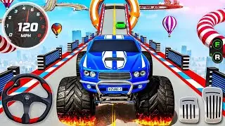 Monster Truck Mega Ramp Stunt Impossible Drive - Car Stunt Racing Game - Android Gameplay #236