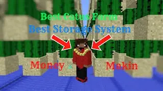 Most Compact Best Cactus Farm/Storage Area!! Hypixel Skyblock