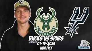 Milwaukee Bucks vs San Antonio Spurs 1/15/26 NBA Free Picks & Prediction | NBA Betting Tips