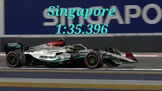 F1 22 Singapore Marina Bay Street Circuit Hot Lap (1:35.396) #F122 #F1Game #SimRacing #Singapore