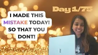 The chaos of NOT PLANNING well 😖 // Day 1 of 75 Hard 