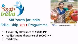 sbi youth for india fellowship 2021