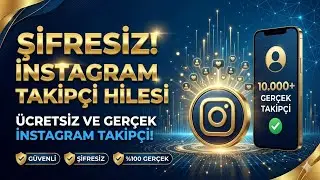 ŞİFRESİZ! İNSTAGRAM TAKİP&Ccedil;İ HİLESİ - &Uuml;CRETSİZ VE GER&Ccedil;EK İNSTAGRAM TAKİP&Ccedil;İ!