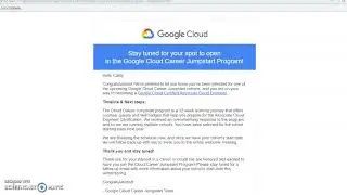 Accepted Into Google Cloud Career Jumpstart Program!