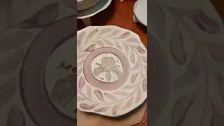 Satisfying Ceramic Bowl Painting with Cobalt Oxide!
