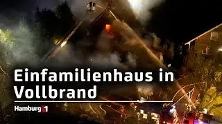 Großeinsatz in Kreis Segeberg: Schuppenbrand greift auf Einfamilienhaus über