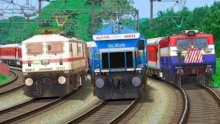 WAP5 SHUNT VANDE BHARAT EXPRESS TRAIN|BUMPY RAILROAD | Train Simulator | Railworks |