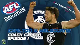 AFL Evolution Coach Career | JLT Series - Round One | Episode #1