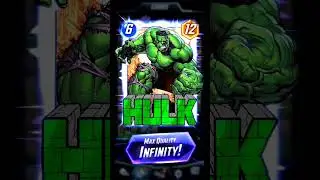 Upgrading Hulk 🌟 To The Max Quality || My First ♾️ Infinity Card || Marvel Snap 🔥 #ytshorts #shorts