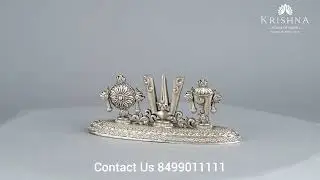 Silver Shanku Chakra Namam: Sacred Symbol of Divine Protection | Krishna House Of Silver