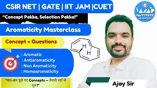 Aromaticity Masterclass | Aromatic vs Anti-Aromatic vs Homoaromatic | CSIR NET GATE JAM Special