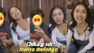 Asik pacaran?? Chika g sdar itunya kesorot kamera, ampe nampak jelas b3lah4n nya!!