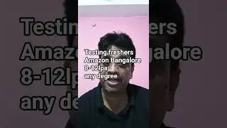 🎯 Amazon Hiring Testers | API, UI Testing | QA Job Openings