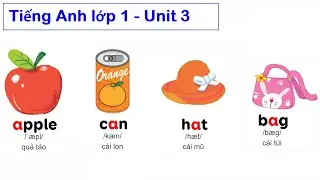 Tiếng Anh lớp 1 - Unit 3: Apple - Bag - Can - Hat