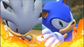Sonic Racing CrossWorlds Gameplay Part 53 - Silver X Sonic- Collab Grand Prix