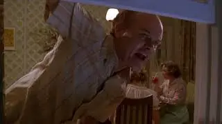 Red yells out window at cats