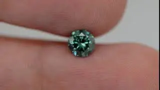 Loose Round Fancy Blue Diamond 0.61 Carat VS2