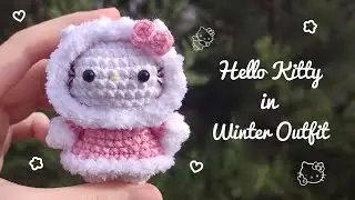 🩷❄️Hello Kitty Crochet/Amigurumi Tutorial ♡Winter♡ |Easy, Cute, Free Pattern|❄️🩷
