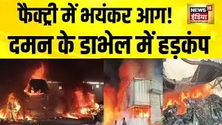 Daman Fire : डाभेल की पैकेजिंग फैक्ट्री में भयंकर आग, दर्जनों दमकल गाड़ियां मौके पर | #BreakingNews