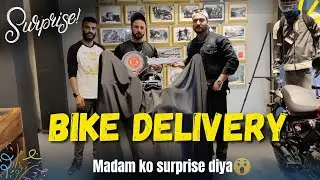 Madam ko de dia surprise 😳| bike ki delivery hogayi🤪| moose vlogs