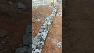 basement for stone house... கல் கட்டிடம் பணி