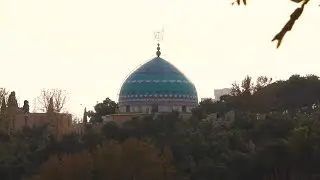 The dome of the mosque in city of Tehran video footage