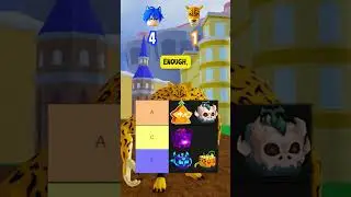 😱TIERLIST CHALLENGE WENT WRONG IN BLOX FRUITS! 🐶 #shorts