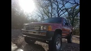 Overlook of my 1986 4runner with oil change