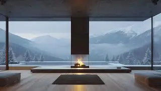 9 Hours Cozy Fireplace Cabin in the Mountains | Deep Sleep & Relaxation | No Music