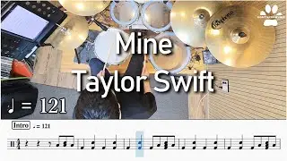Taylor Swift  - Mine 드럼커버 | 드럼악보 Drum Cover