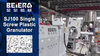 SJ100 Single Screw Plastic Granulator Machine, PE ABS PS Recycling Granulation Machine - BEIER Group