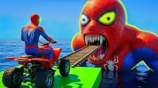 स्पाइडर-मैन बचाता है बैटमैन | आयरन मैन बनाम वेनम | GTA 5 सुपरहीरो मज़ा#