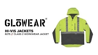 GloWear 8275 Class 2 Heavy-Duty Hi-Vis Jacket Provides Weather-Resistant / Cold Condition Protection