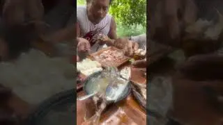 EPIC Seafood Feast Mukbang! Grilled Fish, Boiled Crabs, & Rice! (MASSIVE Plate!)