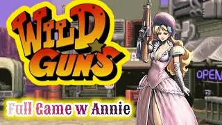 Wild Guns (SNES, 1994) Full game w Annie in white 🤍