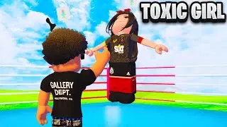 ROBLOX SHADOW BOXING AGAINST A TOXIC GIRL VOICE CHAT