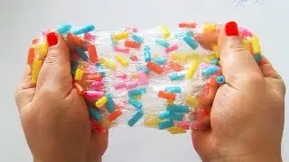 Супер соломенная хрустящая слизь! Как сделать самую крутую слизь!