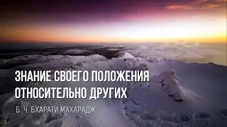 Знание своего положения относительно других | Б. Ч. Бхарати Махарадж
